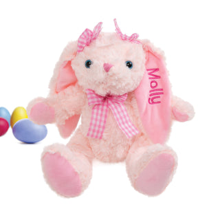 11" Personalized Pigtail Ear Bunny