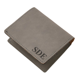 Monogram Grey Leatherette Wallet