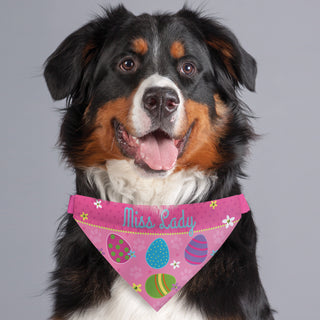 Easter Eggs Personalized Dog Bandana