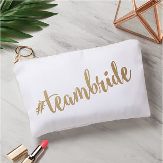 Gold Hashtag Personalized Zipper Pouch