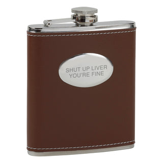 Shut Up Liver Brown Flask