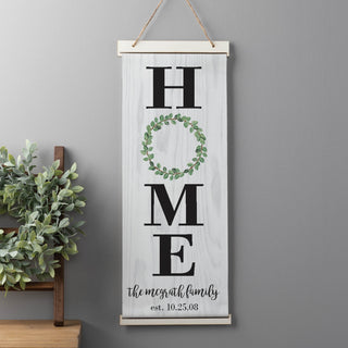 Wreath Home Hanging Canvas