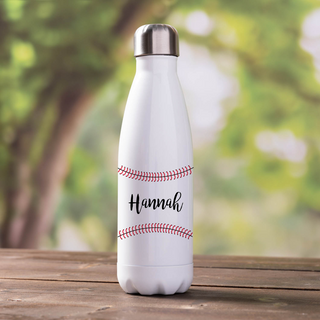 Baseball Mom Personalized Stainless Steel Water Bottle