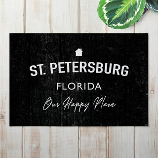 Neighborhood Personalized Doormat - 18x27 Inch, 1/8" Thin