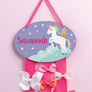 Unicorn Personalized Bow Holder