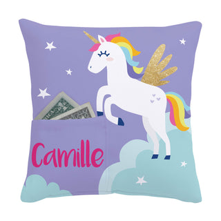 Unicorn Personalized Tooth Fairy Pillow