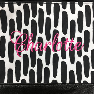 embroidered tote