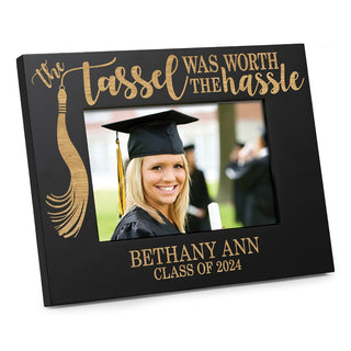 Worth the Hassle Personalized Black Picture Frame