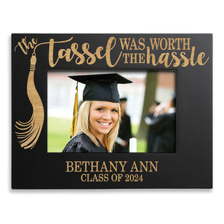 Worth the Hassle Personalized Black Picture Frame