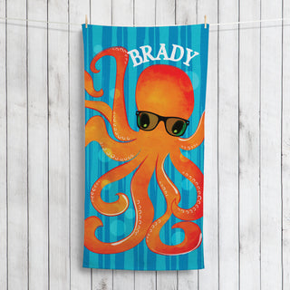 Octopus Plush Beach Towel