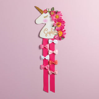 DIY Unicorn Wood Bow Holder