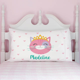 Princess Kitty Cat Pillowcase