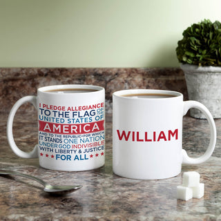 I Pledge Allegiance Personalized White Coffee Mug - 11 oz.