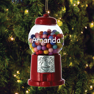 Red Gumball Machine Personalized Ornament