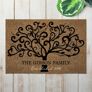 Family Tree Personalized Doormat