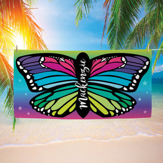 Butterfly Velour Beach Towel