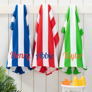 Striped Microfiber Beach Towel