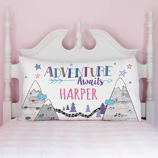 Adventure Awaits Pastel Pillowcase