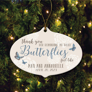 Feeling Butterflies Personalized Ornament