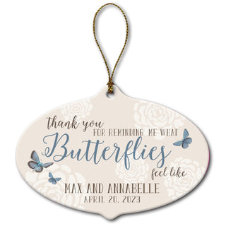 Feeling Butterflies Personalized Ornament