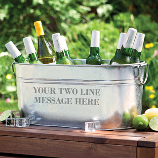 Two Line Message Beverage Tub