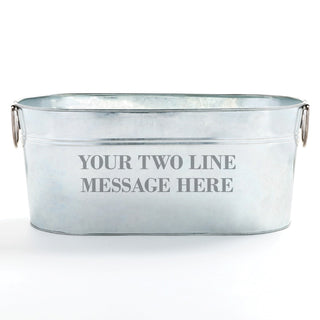 Two Line Message Beverage Tub