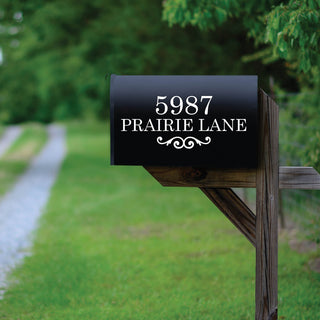 Home Address Mailbox Decal