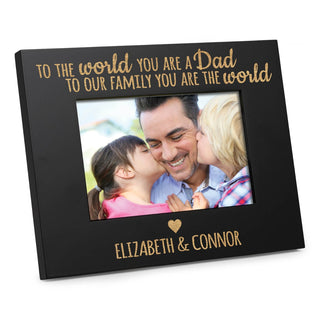 To the World Black Picture Frame