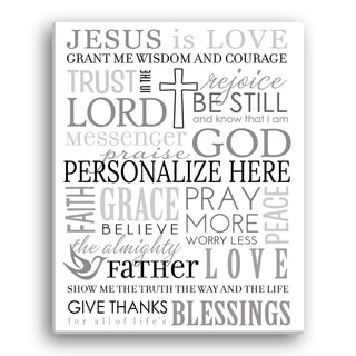 Words of Faith 11x14 Canvas