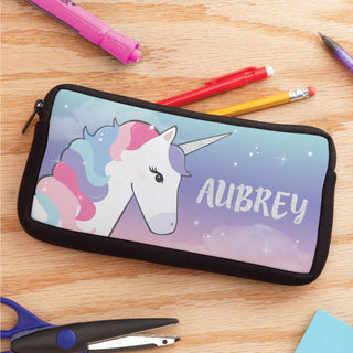 Pastel Unicorn Personalized Pencil Case