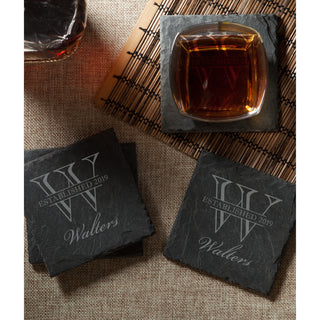 Established Family Slate Coasters Set of 4