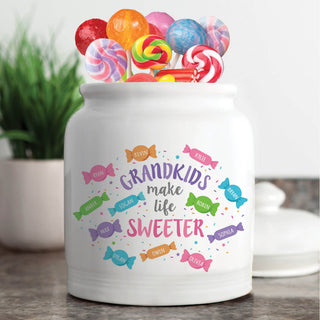 Grandkids Personalized Cookie Jar