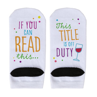 Personalized Off Duty No-Show Socks