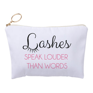 Lashes Speak Louder Zipper Pouch