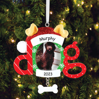 Dog Picture Frame Personalized Ornament
