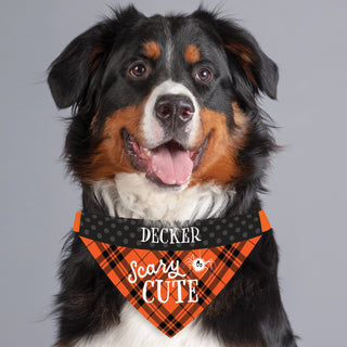 Scary Cute Halloween Personalized Pet Bandana