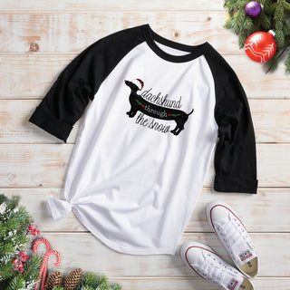 Daschund through the Snow Personalized Sports Jersey
