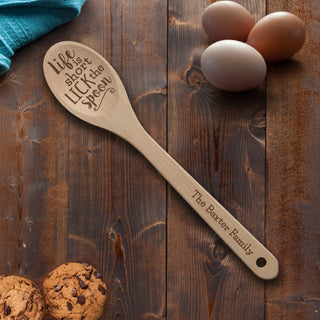 Life Is Short Personalized Wooden Spoon