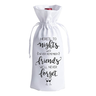 Nights We'll Never Forget Wine Bag