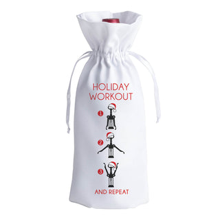 Holiday Workout Personalized Wine Bag
