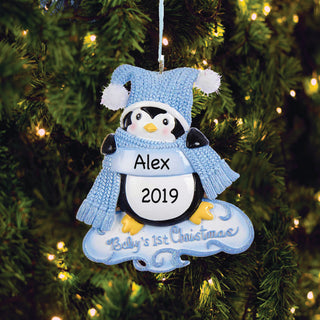 1st Christmas Boy Penguin Ornament