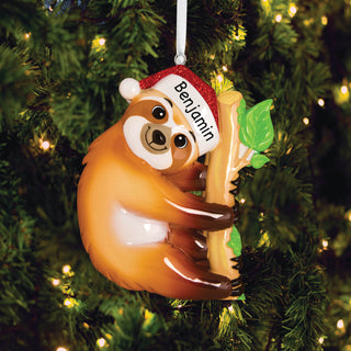 Sloth Personalized Ornament