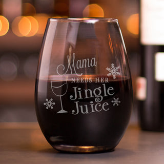 Need My Jingle Juice Stemless Wine Glass