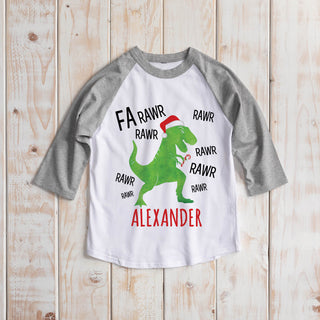 dino kids Christmas shirt