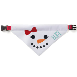 Girl Snowdog Personalized Pet Bandana