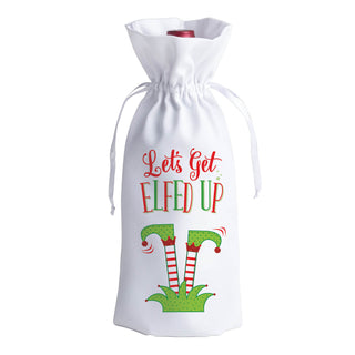 Lets Get Elfed Up Wine Bag