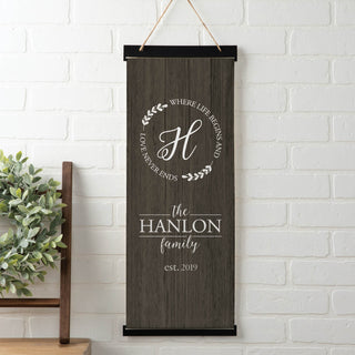 Family Circle Personalized Hanging Canvas