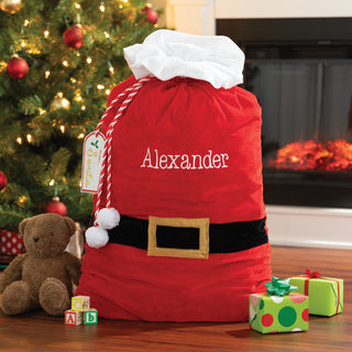 Personalized Velvet Santa Sack