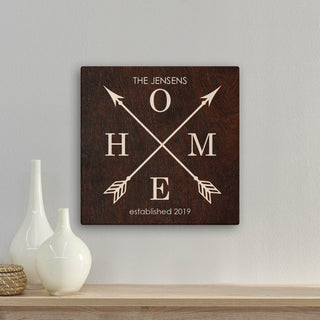 Personalized Home 12 x 12 Canvas