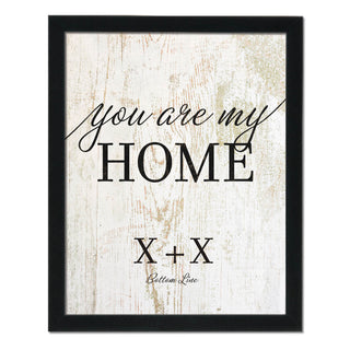 You Are My Home Personalized 14x11 Framed Canvas